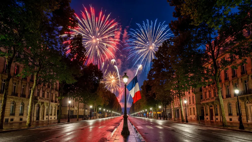 Draguignan : le traditionnel feu d'artifice de la Fête du Dragon illumine le boulevard Clemenceau