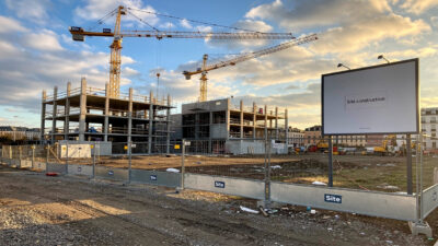Duret et Bouygues posent la première pierre d'Opportunéo Parc à La Roche-sur-Yon