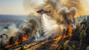 Échalas : un feu de végétation maîtrisé après 66 hectares et 130 pompiers