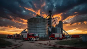 Étain : 33 pompiers mobilisés contre l&rsquo;échauffement d&rsquo;un silo