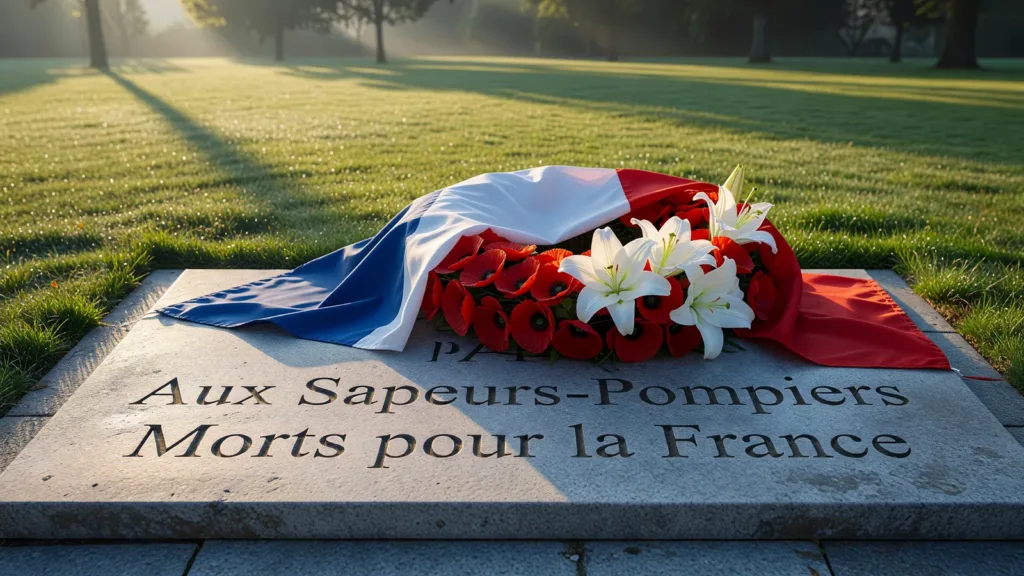 Étoile-sur-Rhône : cérémonie d'hommage aux sapeurs-pompiers en présence de la préfète