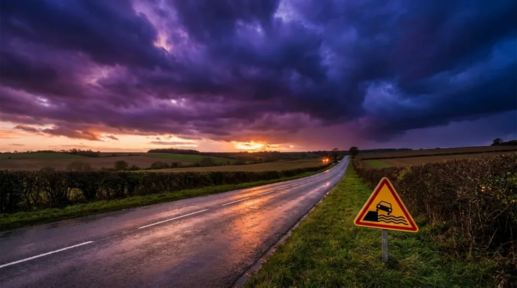 Eure : vigilance jaune orages jusqu'à 4h mardi, prudence sur les routes