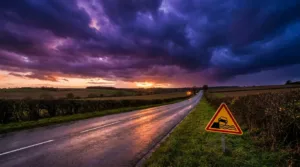 Eure : vigilance jaune orages jusqu&rsquo;à 4h mardi, prudence sur les routes