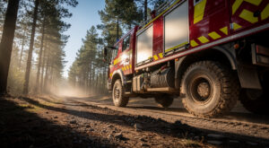 Exercice feux de forêt à Lanouée : le SDIS 29 déploie un GIFF et des spécialistes aériens