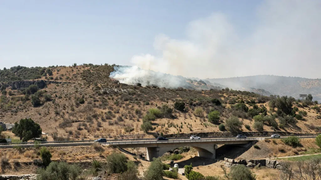 Feu de végétation à Savasse (Drôme) : 1 000 m² brûlés près de l'A7