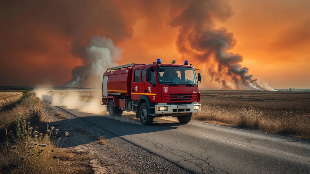 Feux de forêt : 24 pompiers d'Ille-et-Vilaine déployés en renfort dans le Cher