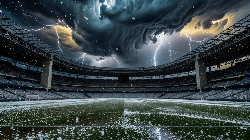 Finale Top 14 : un violent orage de grêle interrompt le match Toulouse-Montpellier au Stade de France