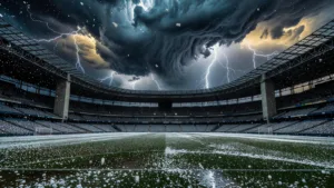 Finale Top 14 : un violent orage de grêle interrompt le match Toulouse-Montpellier au Stade de France