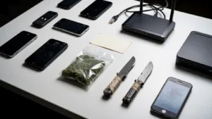 Fouille d&rsquo;envergure à la prison de Basse-Terre : drogue, téléphones et armes artisanales saisis