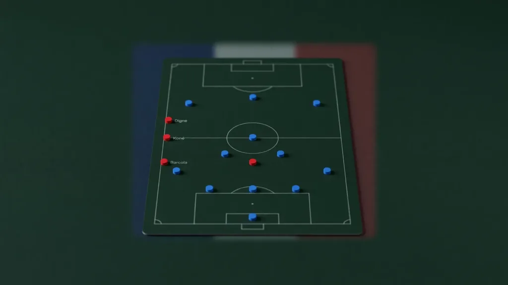 France - Irak : Digne, Koné et Barcola titulaires ce lundi, le onze probable des Bleus