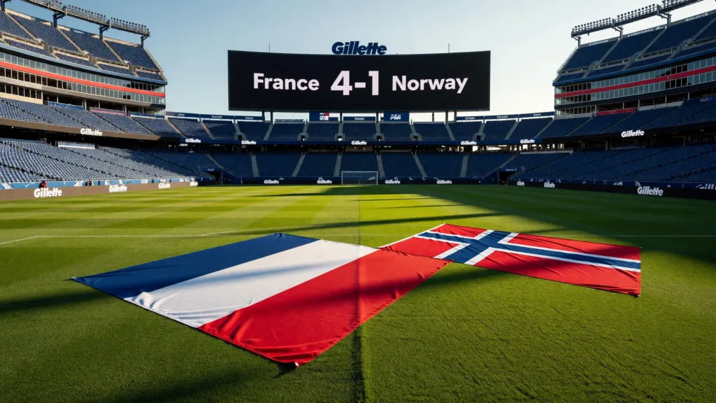 France-Norvège (4-1) : Deschamps entre dans la légende grâce au triplé de Dembélé