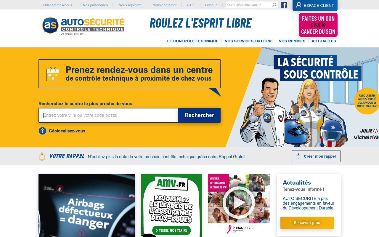 Aperçu du site Contrôle Technique Poitiers