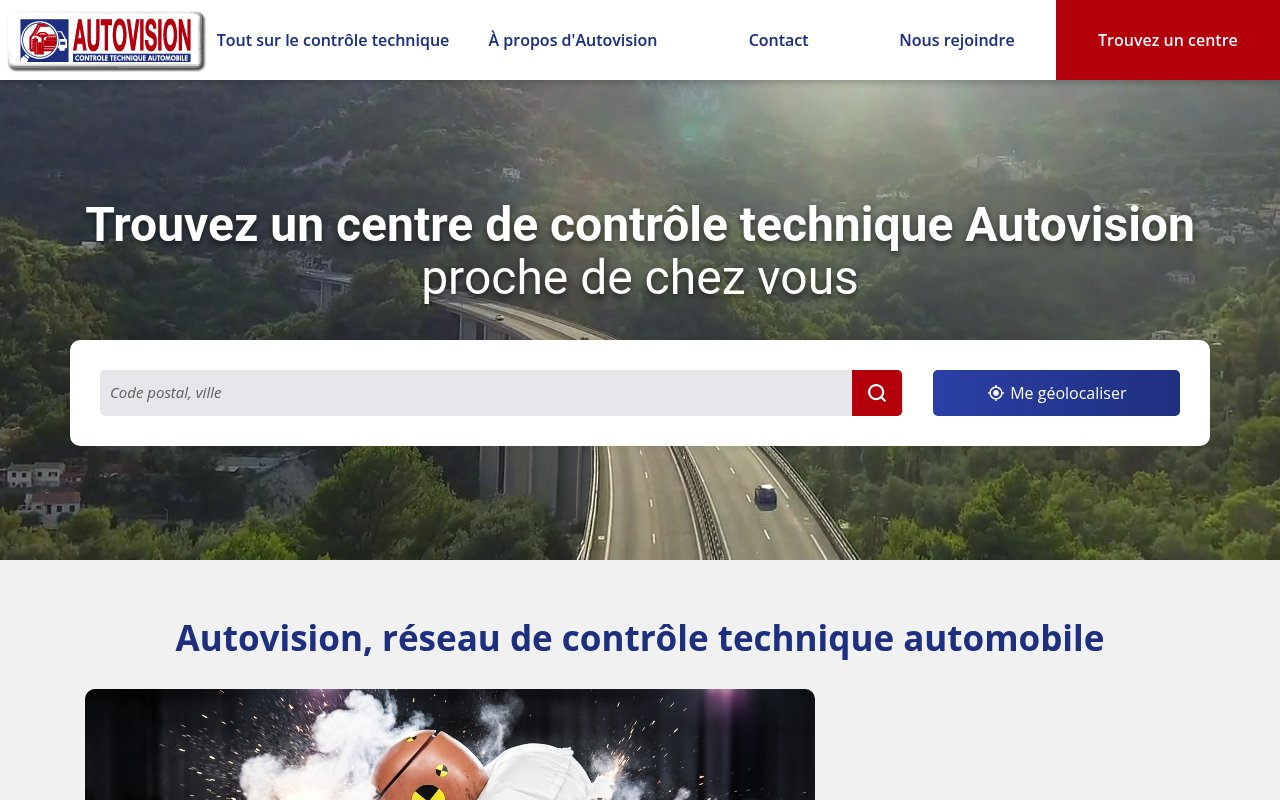Aperçu du site Autovision