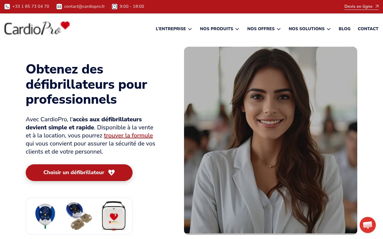 Apercu du site CardioPro