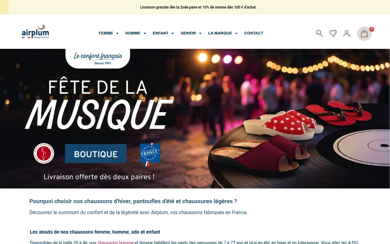 Apercu du site Airplum