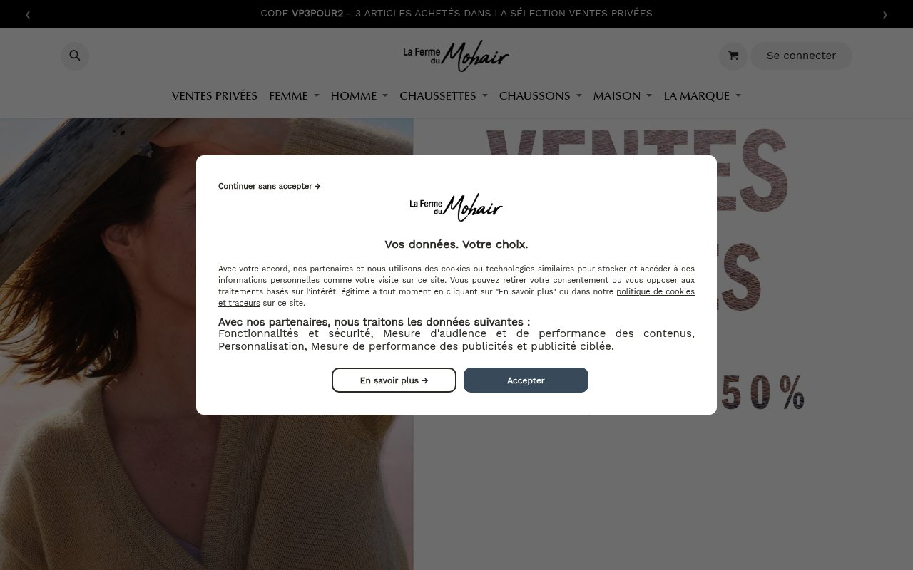 Apercu du site Ferme du Mohair