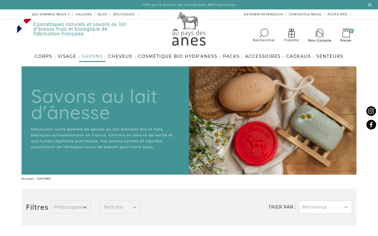 Apercu du site Au Pays des Anes