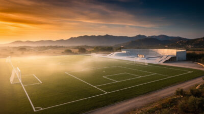 Ghisonaccia : le sous-préfet Kupisz inaugure le complexe sportif de plein air (8,825 M€ HT)
