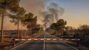 Gironde : un incendie à Blanquefort entraîne la fermeture de plusieurs routes en pleine vigilance rouge canicule