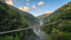 Grazac : feu de végétation maîtrisé au pied de la passerelle himalayenne