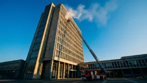Grenoble : fumée blanche à l'Hôtel de Ville, c'était un exercice pompiers