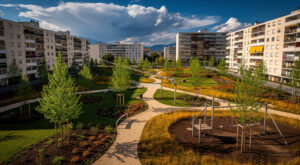 Grenoble : la place Nibia Sabalsagaray Curutchet et l&rsquo;aire de jeux du parc Verlhac inaugurées