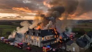 Gros incendie au restaurant L&rsquo;Arbre à Gruson, lieu mythique de Paris-Roubaix