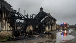 Gruson : le restaurant L&rsquo;Arbre, mythique lieu de Paris-Roubaix, ravagé par un incendie