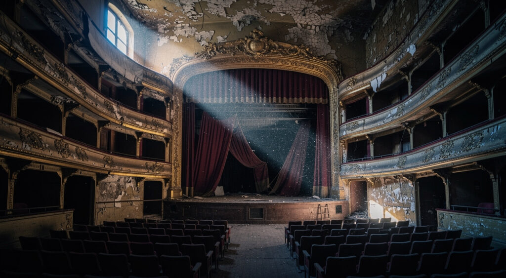 Guéret : le théâtre à l'italienne fermé depuis 42 ans attend l'expert décisif