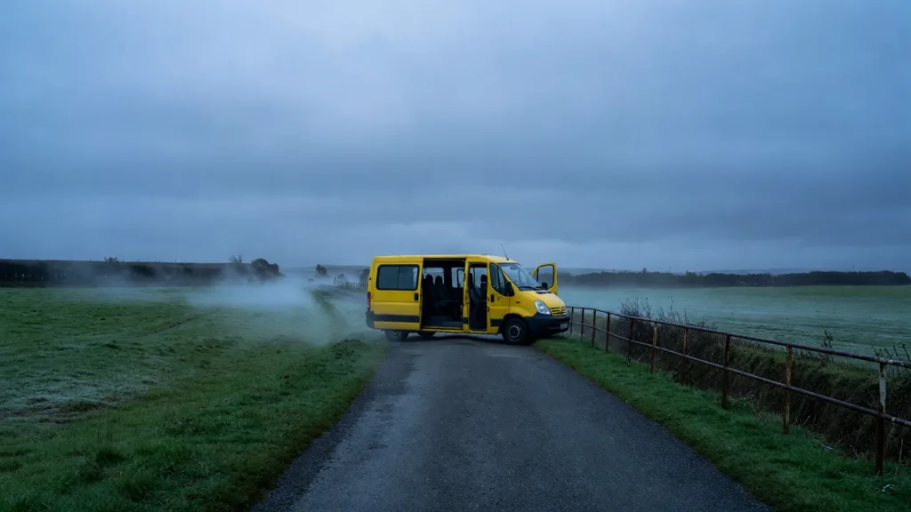 Guissény : un chauffeur de minibus scolaire de 68 ans meurt écrasé par son véhicule pendant le ramassage