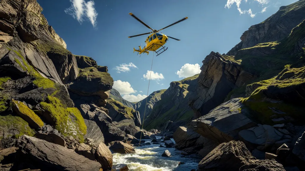 Haute-Loire : un rafteur de 57 ans secouru par hélicoptère dans les gorges de l'Allier