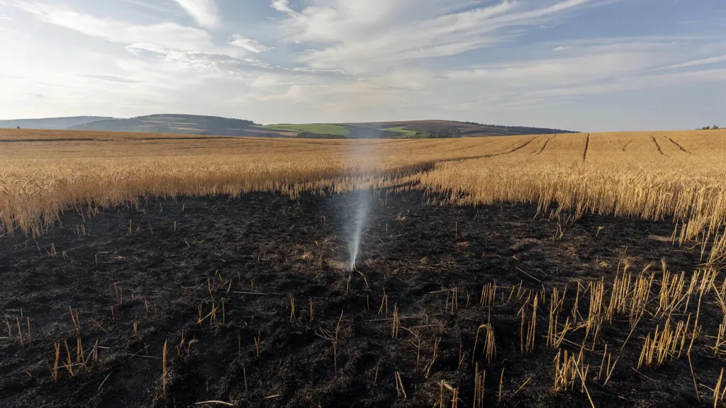 Haute-Saône : 15 hectares de blé ravagés par les flammes à Grandvelle-et-le-Perrenot