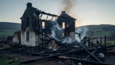 Haute-Saône : une maison de 300 m² totalement détruite par un incendie à Fougerolles