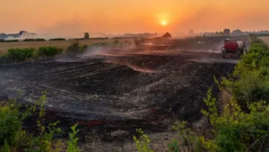Haute-Vienne : nouveaux feux de récolte sous la canicule, les agriculteurs mobilisés aux côtés des pompiers