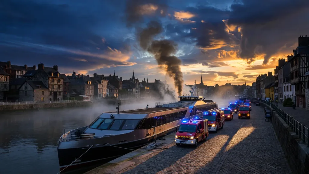 Honfleur : 163 personnes évacuées après un incendie à bord du MS Botticelli