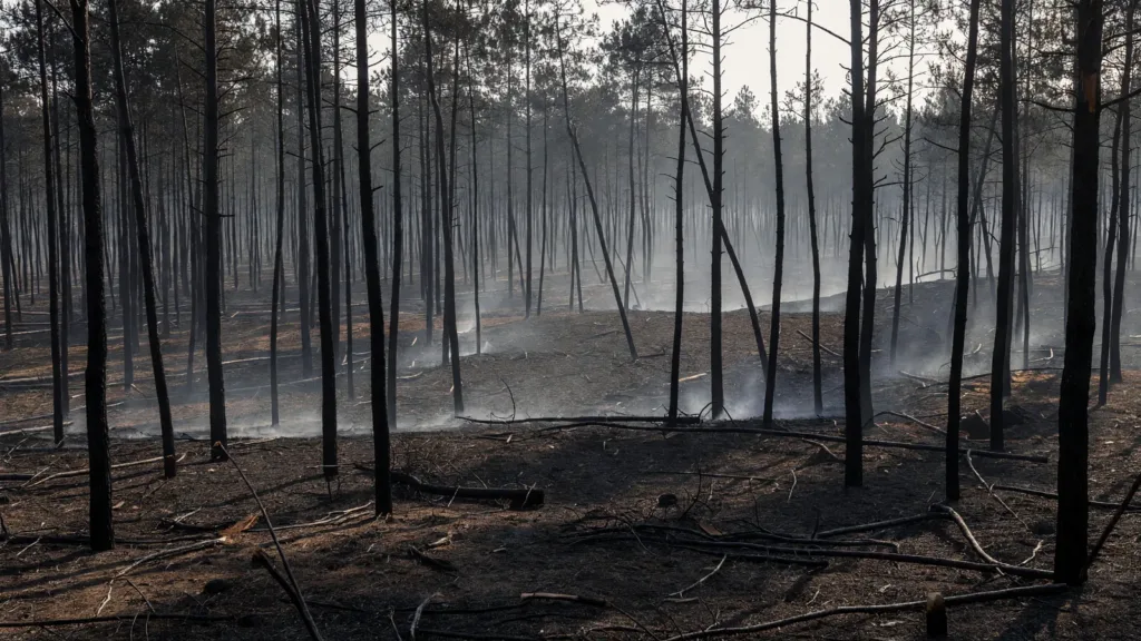Incendie à Boussès : 88 hectares de pins détruits, le feu maîtrisé après une nuit de lutte