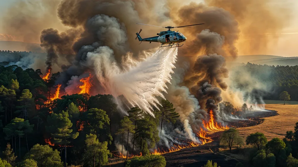 Incendie à Chézy (Allier) : 70 pompiers mobilisés près de la RD30, plusieurs dizaines d'hectares en feu