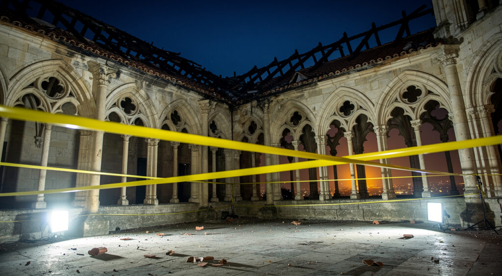 Incendie à Condom : le cloître du XVIe siècle et la médiathèque ravagés