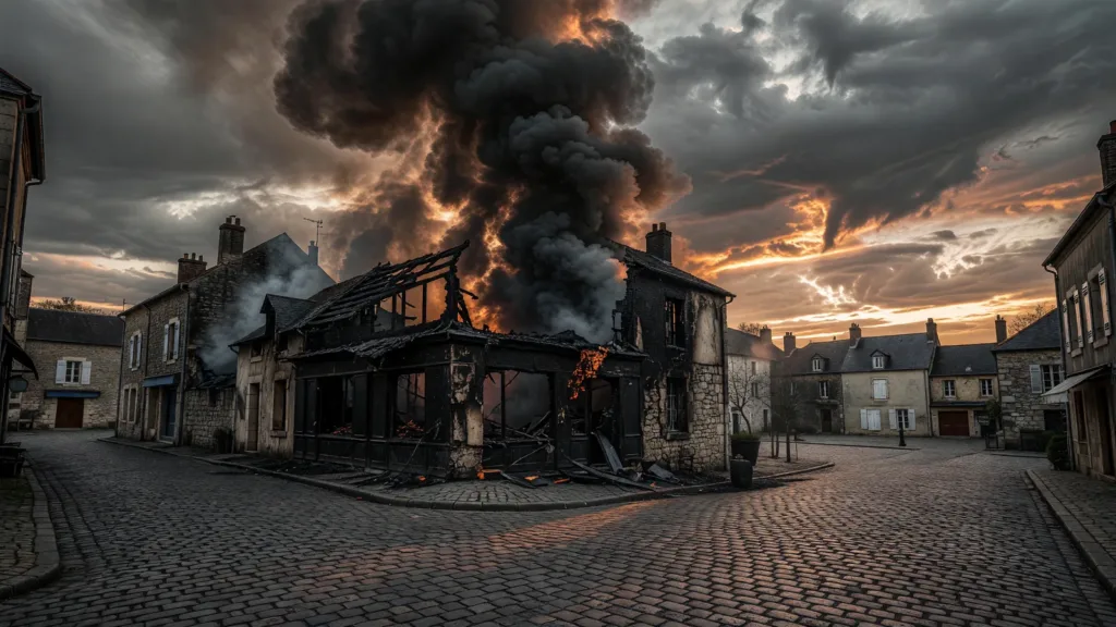 Incendie à Gruson : le restaurant L'Arbre ravagé par les flammes au Carrefour de l'Arbre
