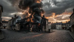 Incendie à Gruson : le restaurant L&rsquo;Arbre ravagé par les flammes au Carrefour de l&rsquo;Arbre