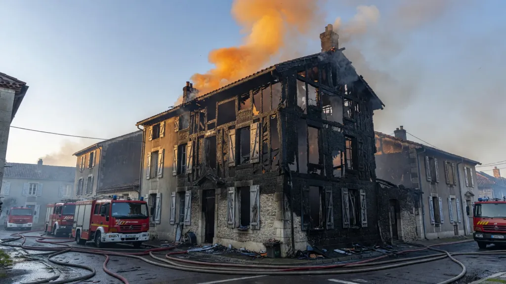 Incendie à Laudun-l'Ardoise : une maison de 200 m² ravagée, quatre blessés légers