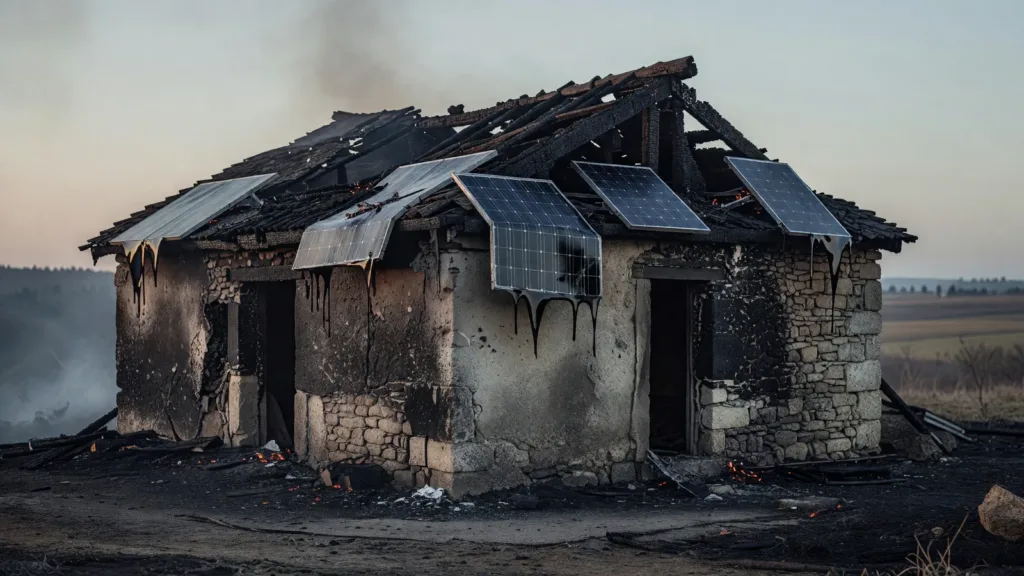 Incendie à Lavaveix-les-Mines : une maison de 75 m² détruite, des panneaux photovoltaïques en cause