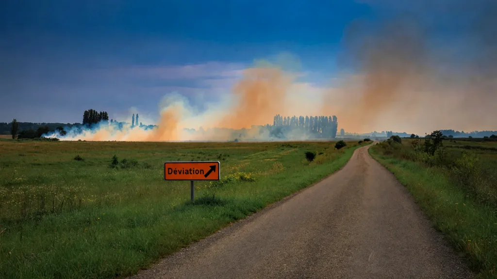 Incendie à Millac : 30 hectares brûlés, 48 moutons morts, les RD 11 et RD 11f fermées