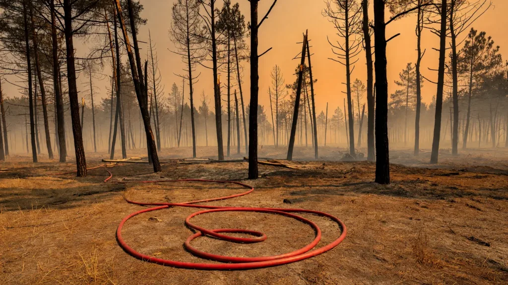 Incendie à Montendre : 3 hectares brûlés, 67 pompiers mobilisés en pleine canicule