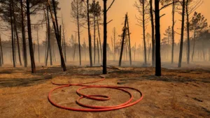 Incendie à Montendre : 3 hectares brûlés, 67 pompiers mobilisés en pleine canicule