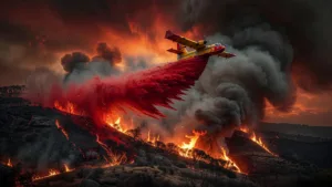 Incendie à Nant près de Millau : reprise virulente, 128 pompiers toujours mobilisés