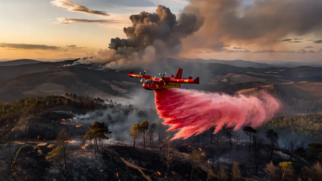 Incendie à Nant : reprise virulente, 4 Canadair et un hélicoptère mobilisés