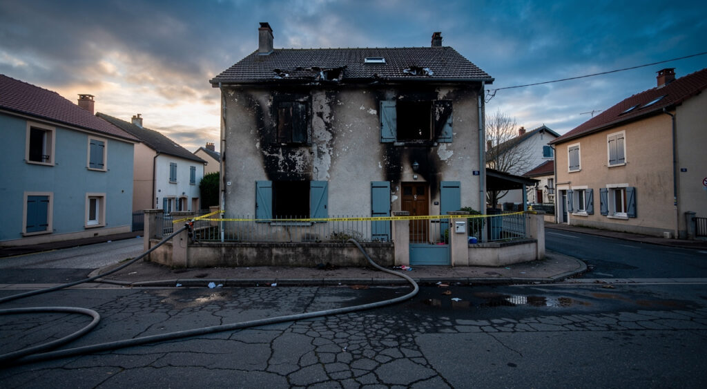 Incendie à Parthenay : le rond-point de Pompaire bloqué, 50 foyers sans électricité
