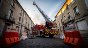 Incendie à Romans-sur-Isère : deux bâtiments touchés avenue Jean-Moulin