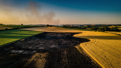 Incendie agricole à Saint-Urcisse : trois hectares partis en fumée en Lot-et-Garonne